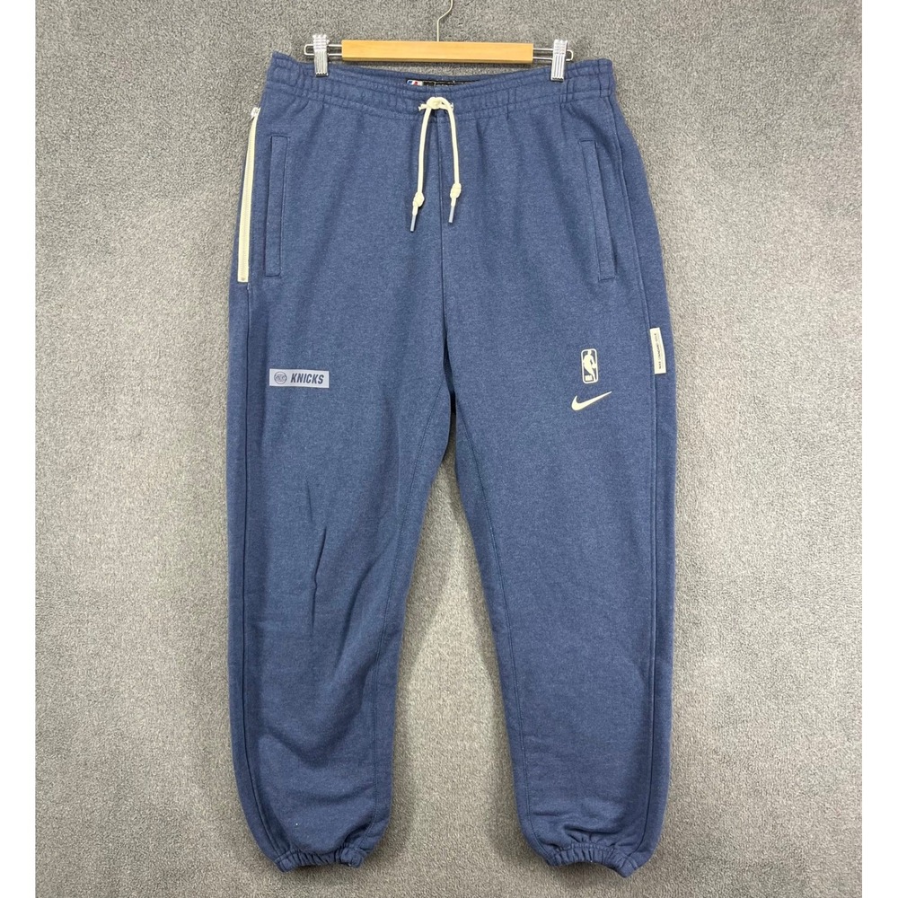 Nike NBA New York Knicks Sweatpants Mens Large Blue Standard Issue Joggers